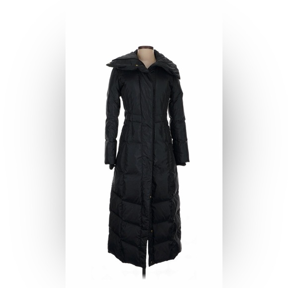 Cole Haan Black Maxi Puffer Jacket - Picture 2 of 6